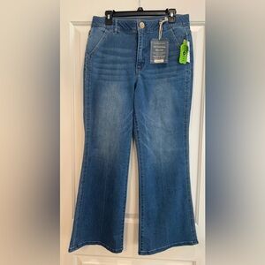 Democracy Women's Blue Flare Jeans - Mid Wash